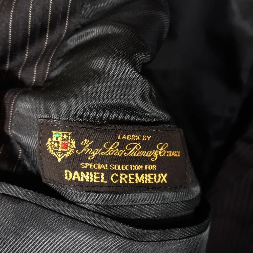 Daniel Cremieux Loro Piana Blazer Suit Jacket Mens Size 42 R Wool Black 3-Button
